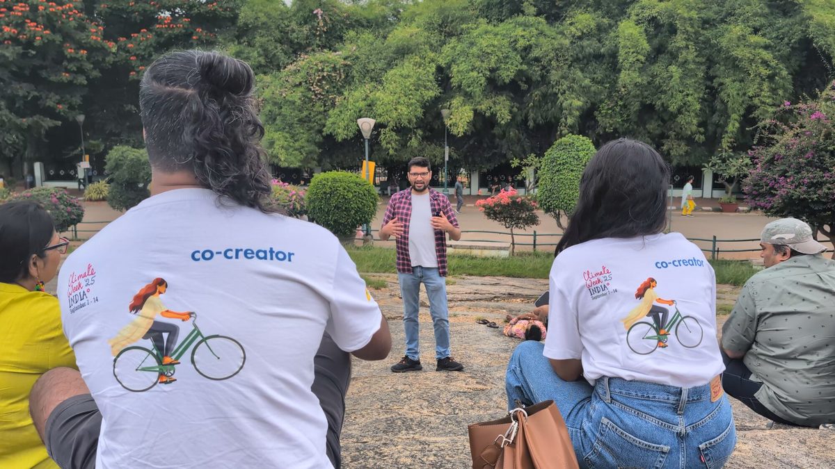 Anchors Divya and Jacob, Climate Week India 2025
