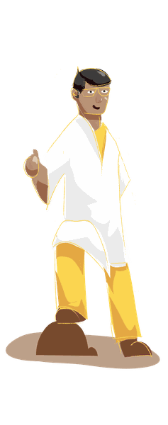 Climate Week India character illustration 07