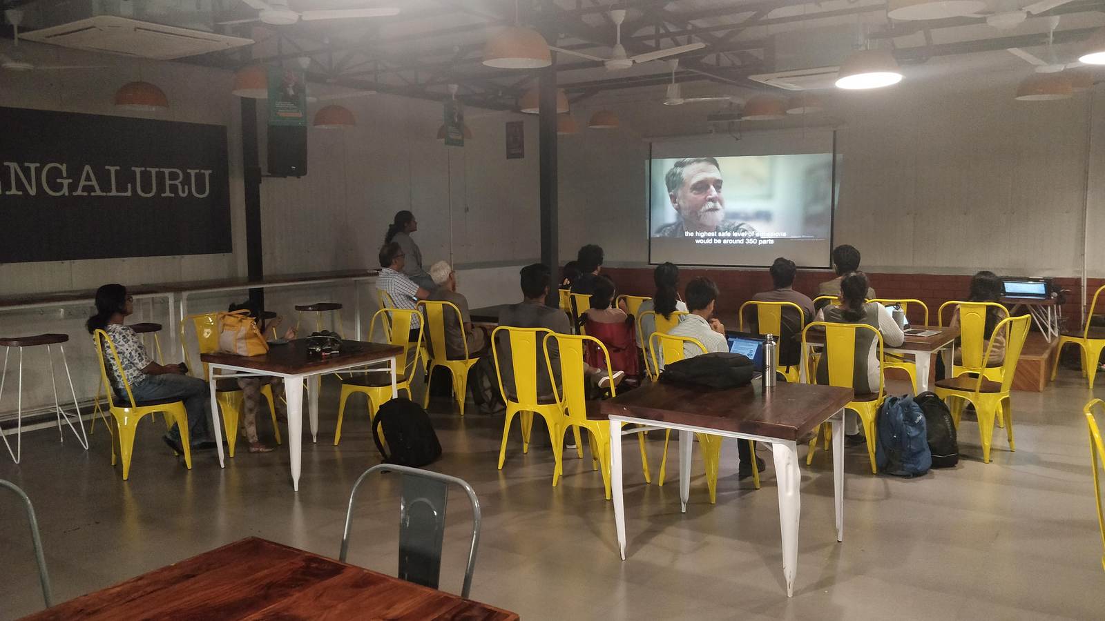 Watching together in a borrowed Indiranagar room