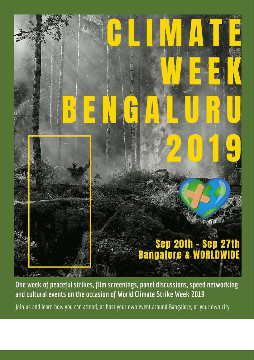 The Climate Week Bengaluru 2019 programme poster