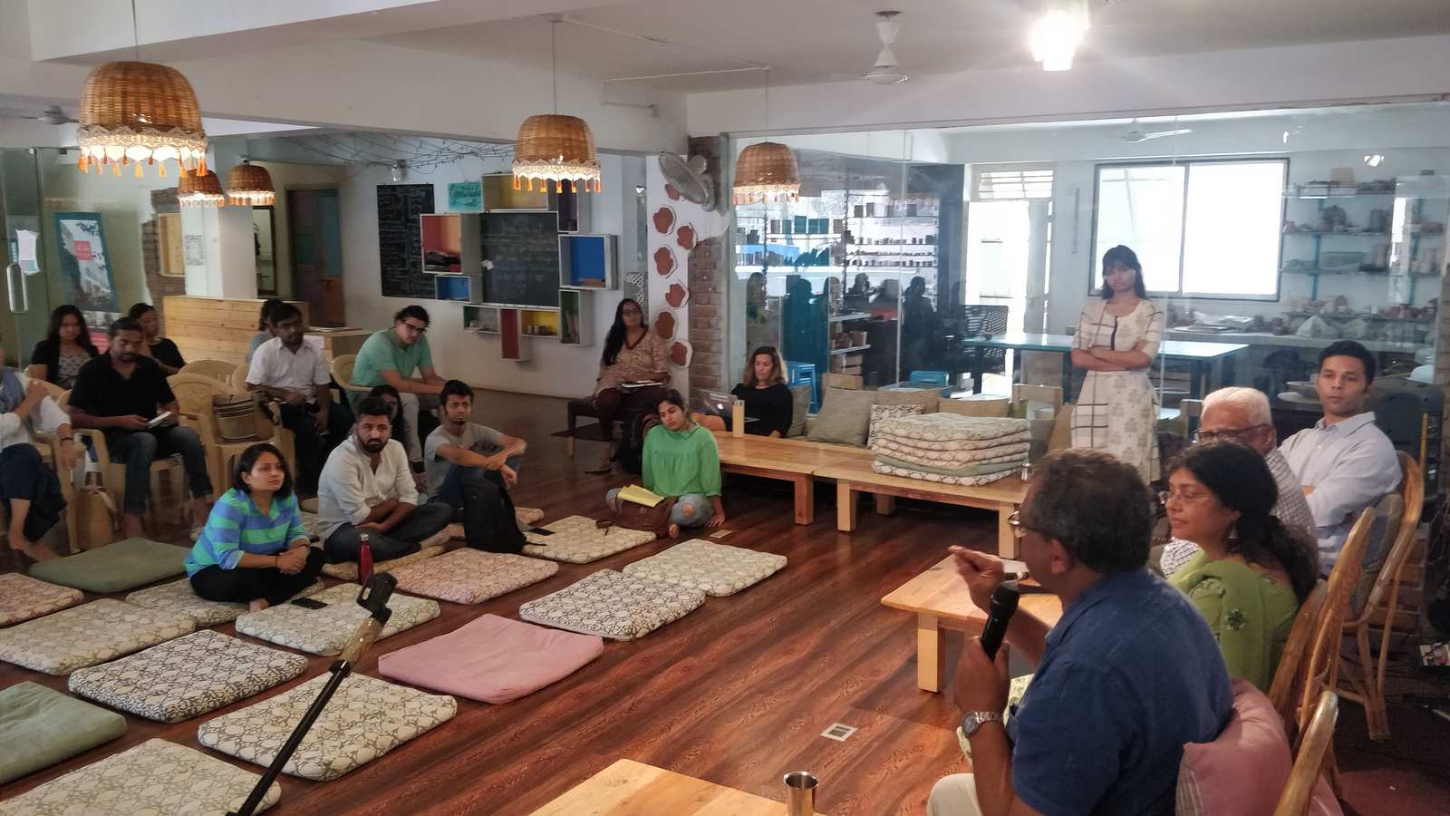 A room of Bengaluru residents, students and organisers