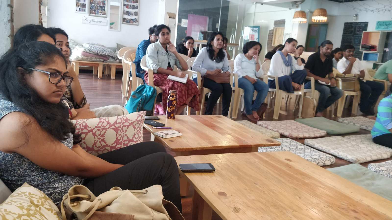 Notes, nods and questions from the floor