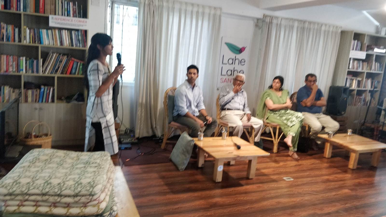 Speakers and the MC steer the conversation