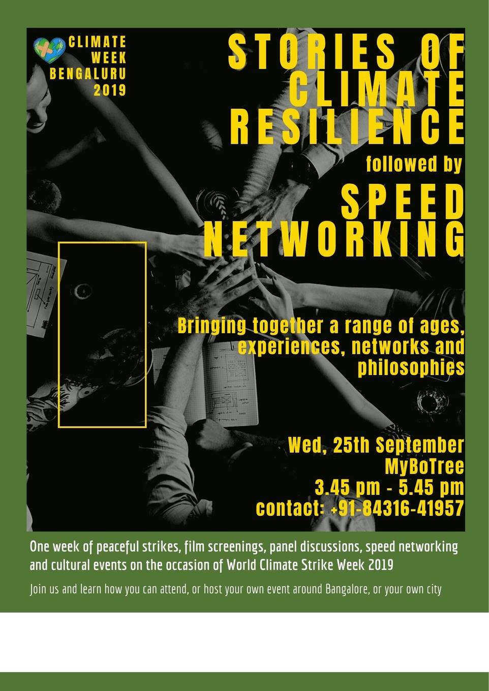 Poster pairing speed networking with the theatre session