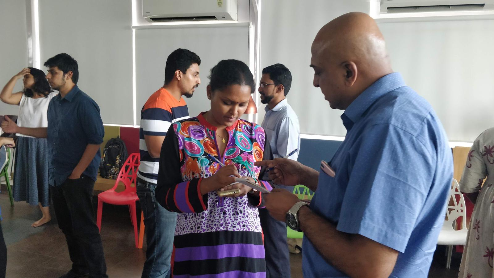 First introductions at the Koramangala speed networking